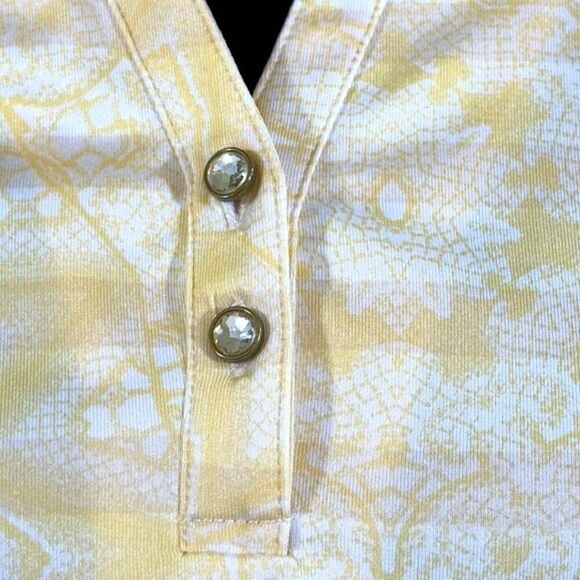 Chico's Zenergy Golf Polo Size 1 (8) Medium Striped - Picture 6 of 16